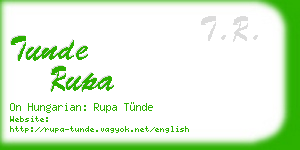 tunde rupa business card